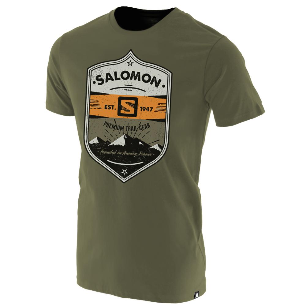 Salomon Singapore Kids T-shirts - ISLA SS B Olive | 18679-KRQE